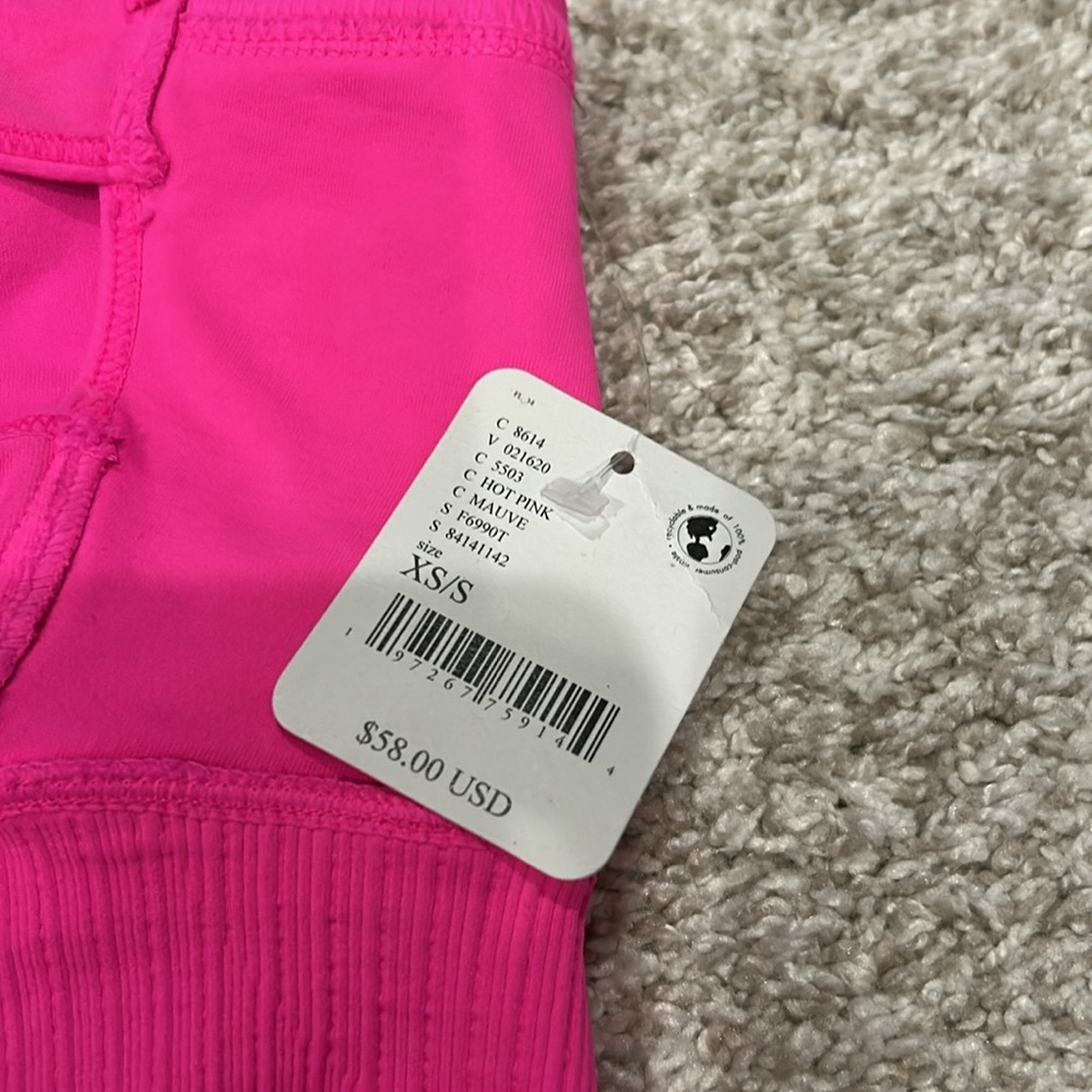 FP Movement NWT hot pink sports bra. XS. Criss cross back and straps - Picture 4 of 4